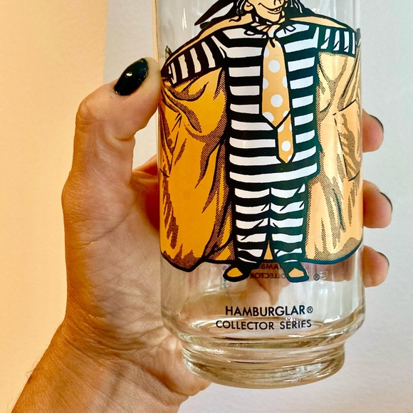 Vintage collectible McDonalds Big Mac Hamburglar drinking glasses 3 count - Picture 4 of 8